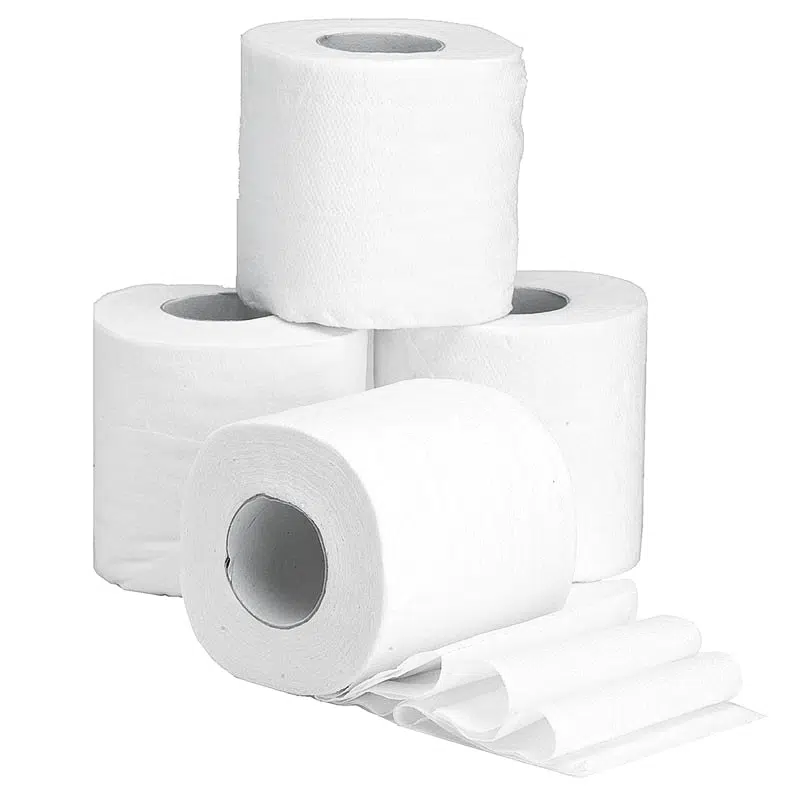 Rouleau papier toilette ouate blanche 3 plis 200 formats par 4