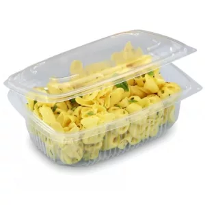 Microwave tins with hinged lids