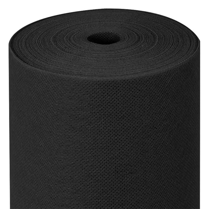 Nappe papier intissée noir en rouleau 1,20 x 25 m