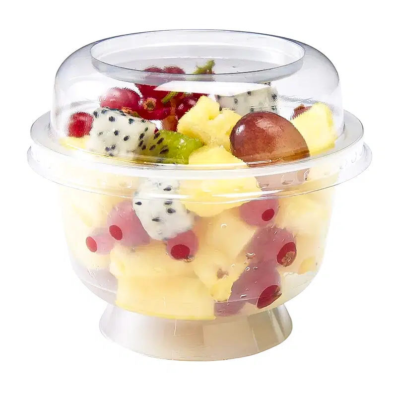 Coupe à dessert avec couvercle en plastique 200 ml par 20