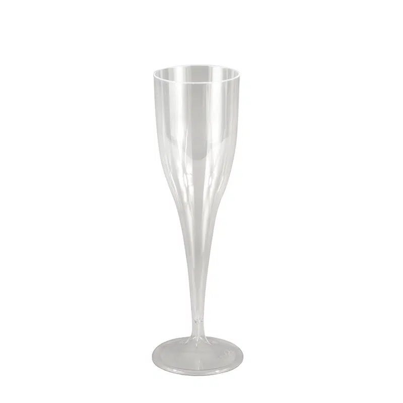 Flûte champagne cristal en plastique 10 cl par 10