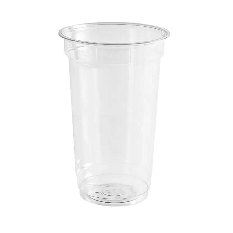 Pot plastique recyclé 78Ø RPET jaugé 25 / 30 cl par 50