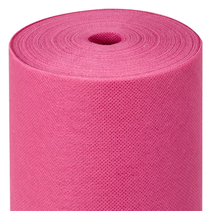 Nappe papier intissée fuschia en rouleau 1,20 x 25 m