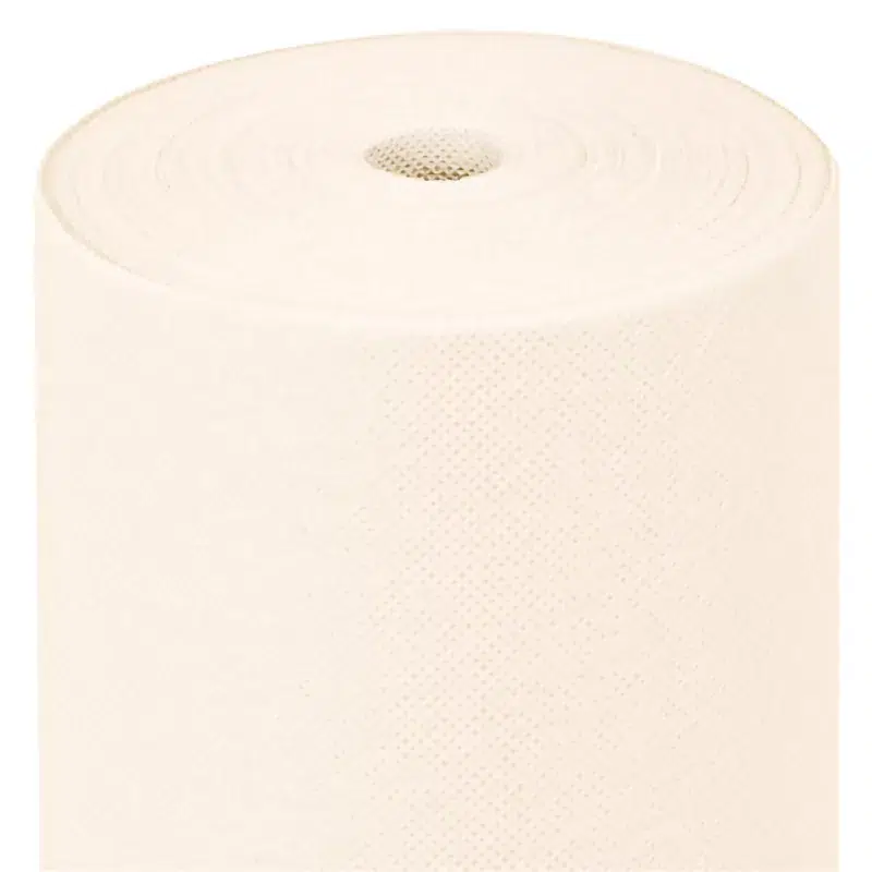 Ivory non-woven paper tablecloth roll 1.20 x 25 m