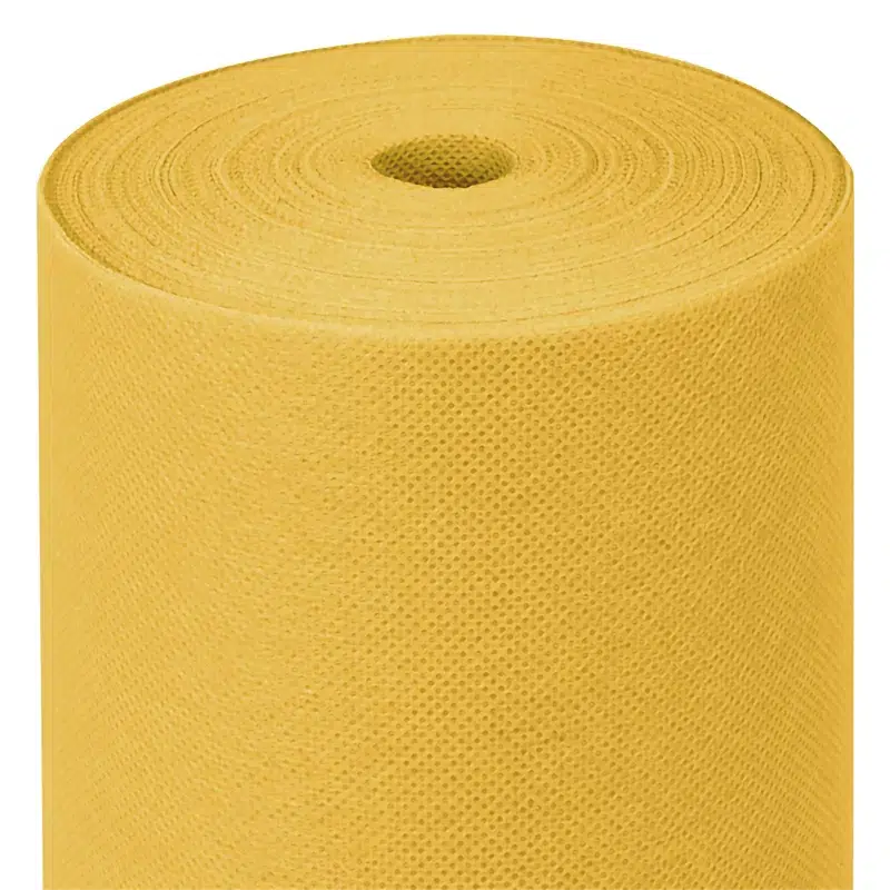 Nappe papier intissée jaune en rouleau 1,20 x 25 m