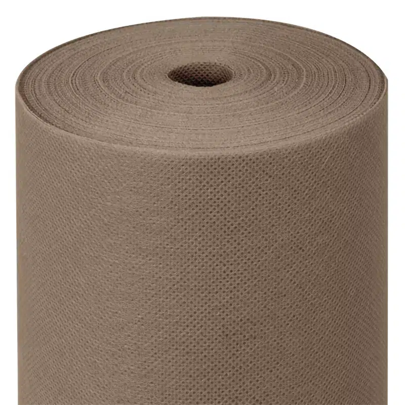 Non-woven paper tablecloth roll taupe 1.20 x 25 m