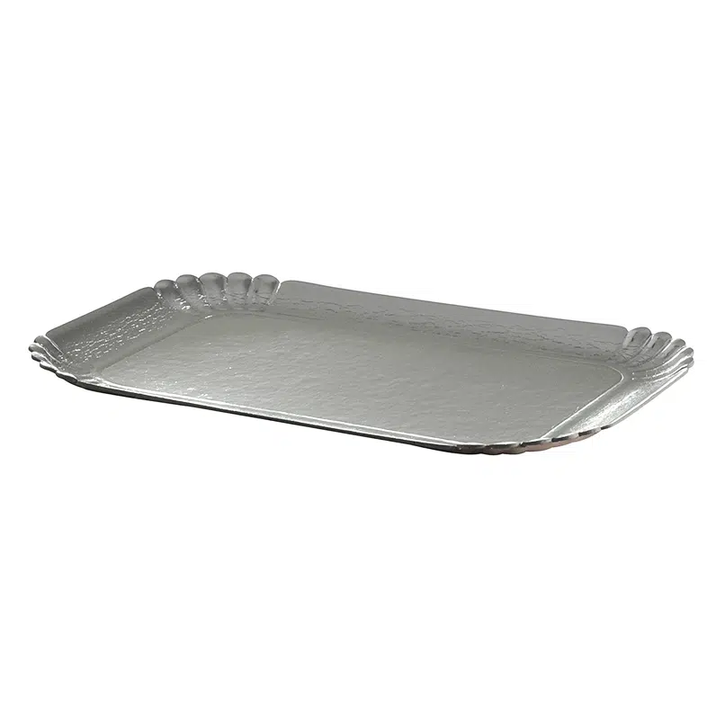 Plateau traiteur argent 19 x 28 cm par 25