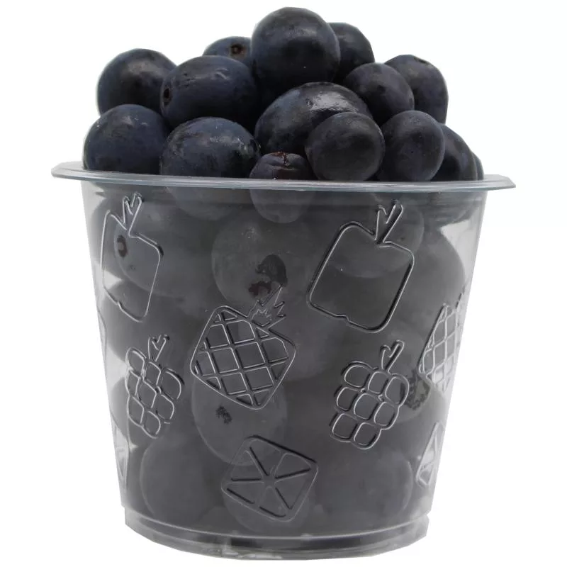 78 tarros de plástico para fruta / té de burbujas Ø95 RPET 300 ml