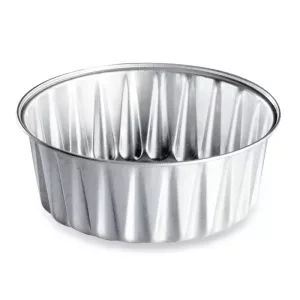 100 recipientes redondos desechables de aluminio de 251 ml