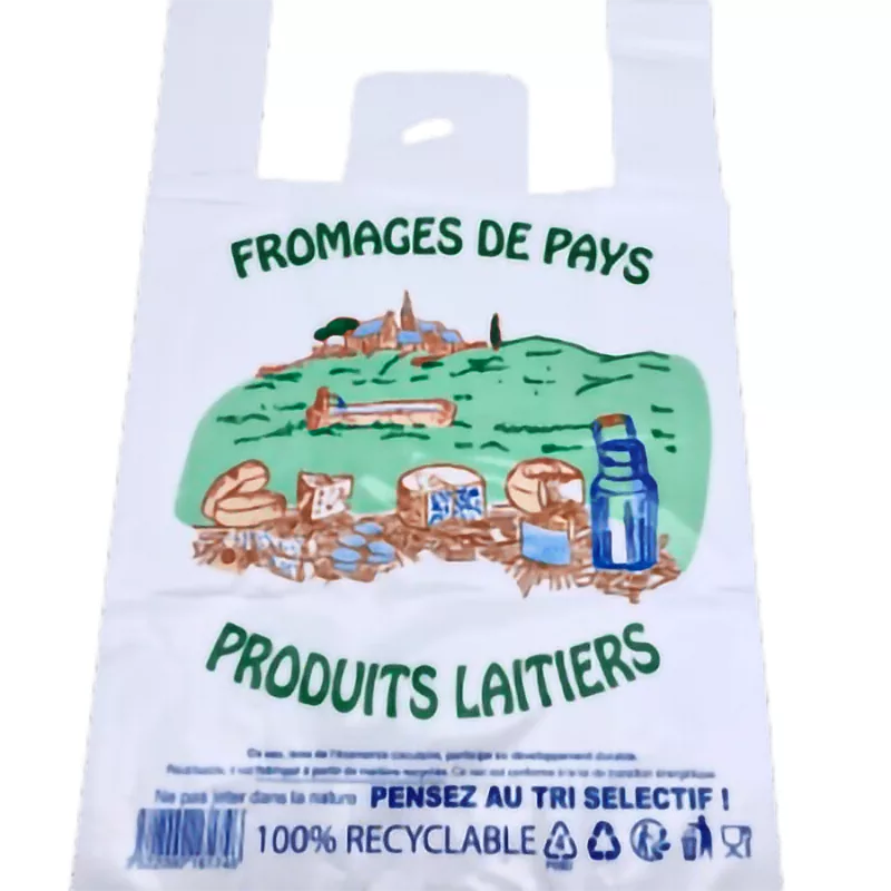 500 “Fromage de pays” 26 + 12 x 45 cm 50 µ Sacos de PEBD