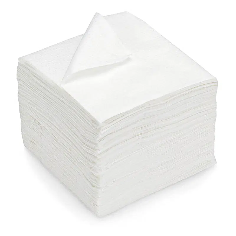 Serviette blanche 1 pli papier 30 x 30 cm par 500