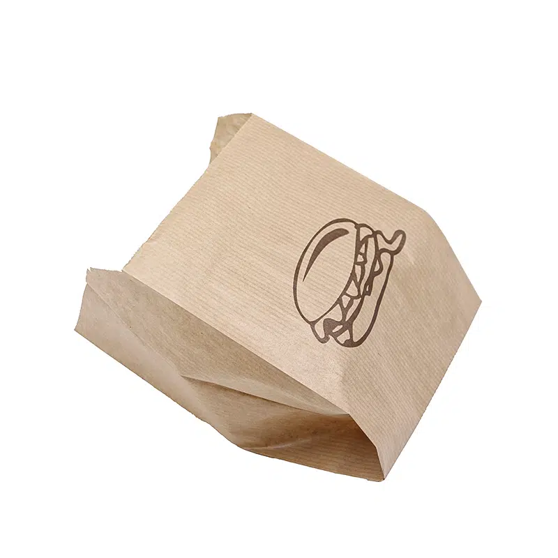 1000 paper burger bags 12 + 7 x 18 cm