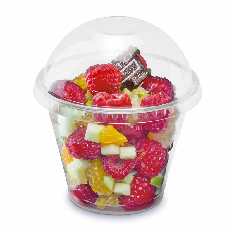 50 disposable crystal plastic ice cream tubs 270 ml