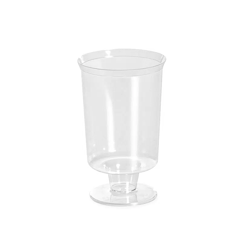 Verre à pied plastique 17 cl par 10