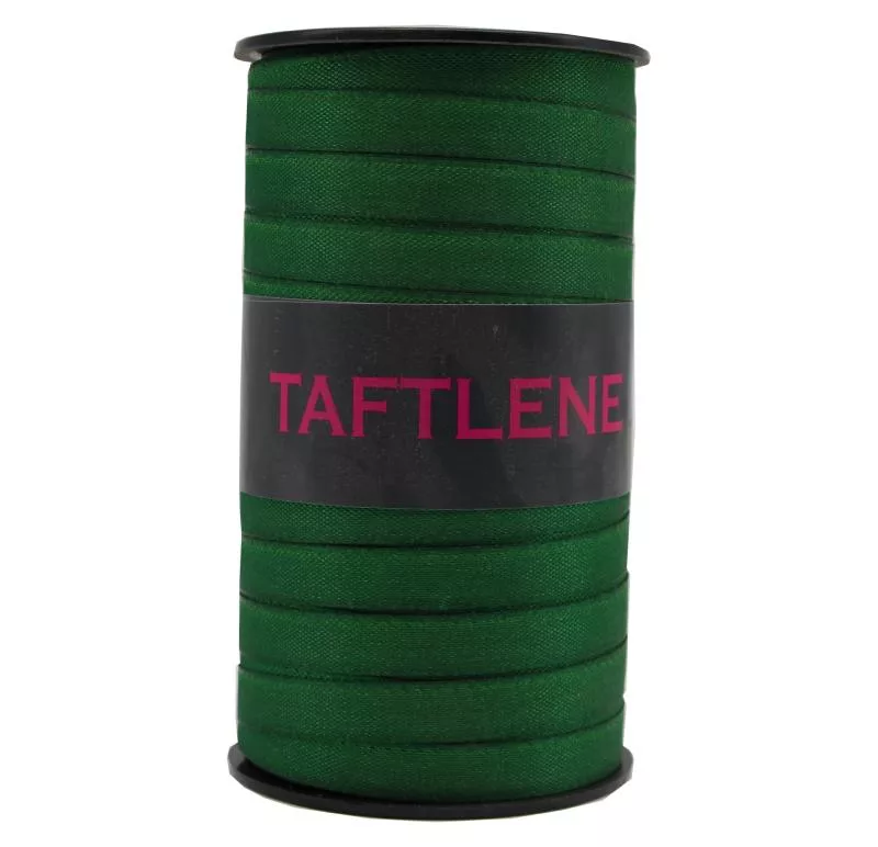 Bobina de tejido “Taftlène” verde oscuro 50m x 10mm