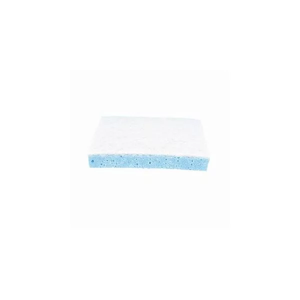 10 sellos azules sobre esponja blanca 110 x 70 x 22 mm