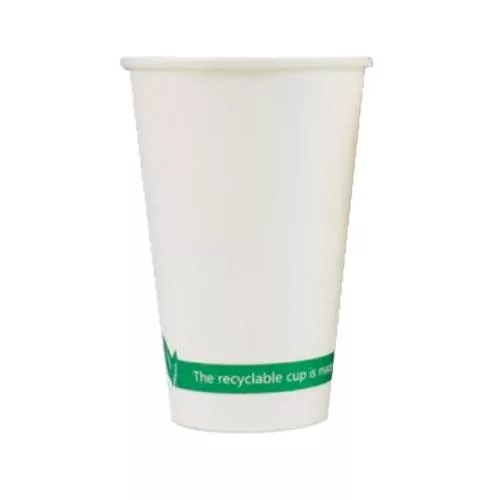 50 vasos desechables de papel blanco 20 cl