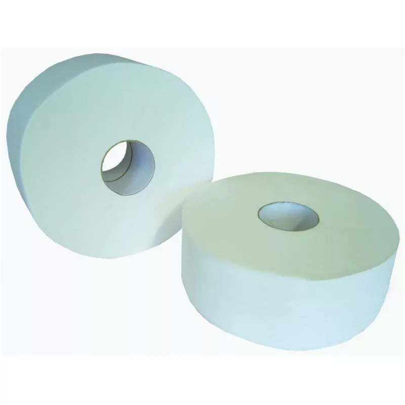 6 rouleaux papier toilette MAXI JUMBO ouate blanche 2 plis 320 m