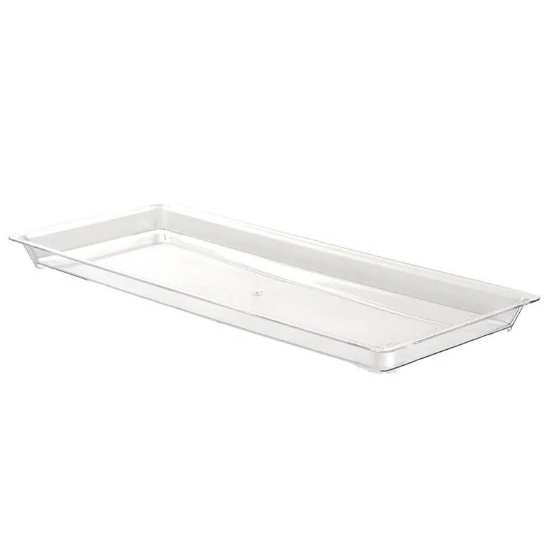 2 reusable crystal mignardise trays 350 x 137 x 20 mm