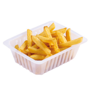 Barquette plastique frites / charcutières 1500 ml par 250