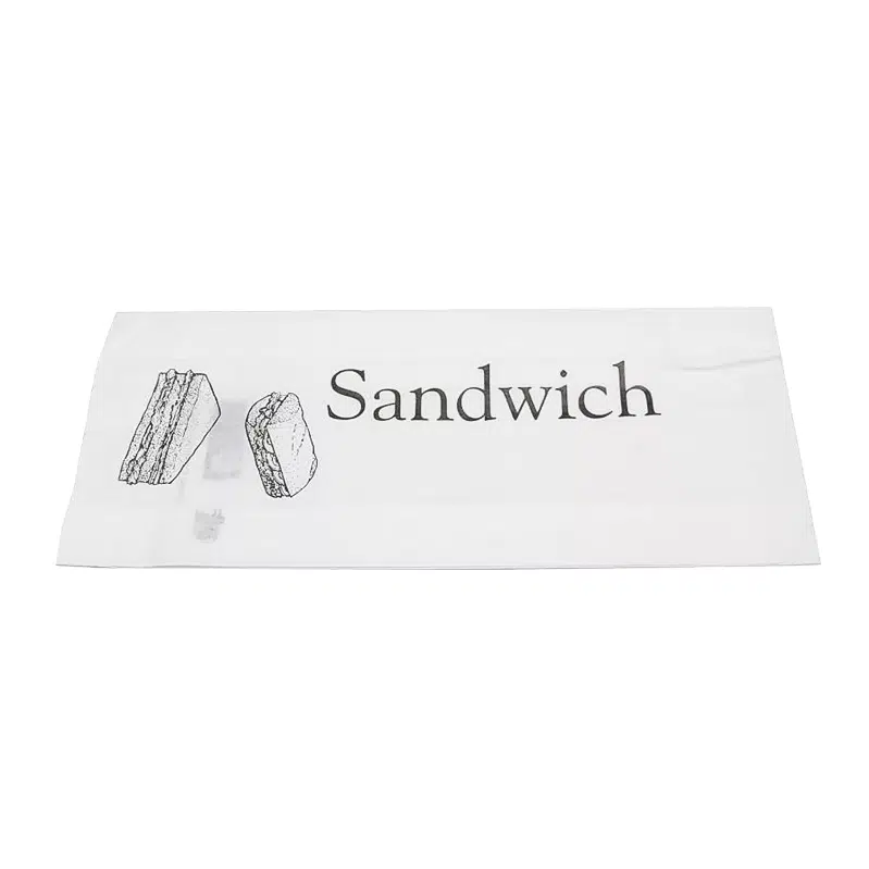 Sac sandwich kraft blanc 12 + 5 x 30 cm par 1000