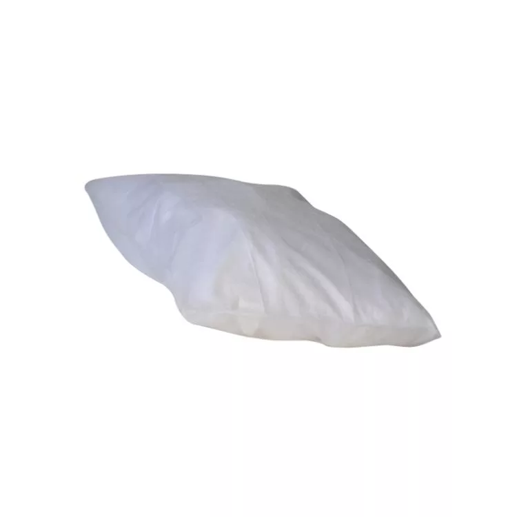 182 PLP non-woven white disposable pillowcases 50 x 70 + 10 cm