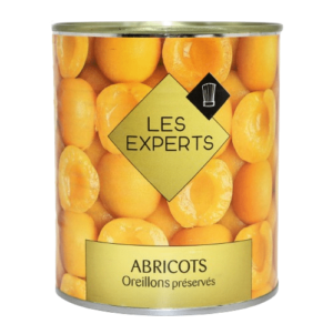 4/4 tin of unpeeled premium apricots