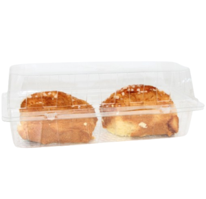 300 Hinged pastry boxes 23 x 9 x 9 cm