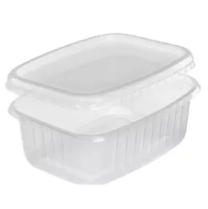 50 heat trays with plastic lids 350 ml