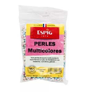 Perles comestibles multicolores