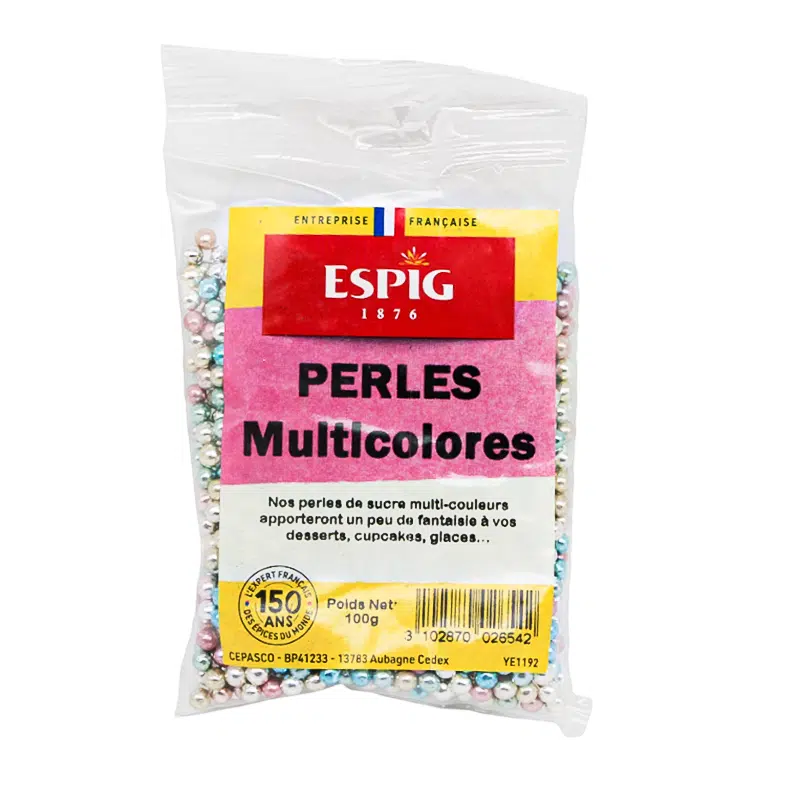 Perles comestibles multicolores 100 gr